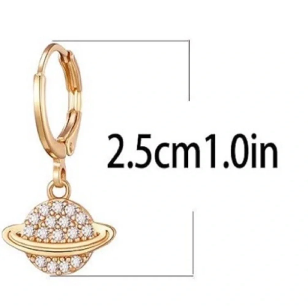 Crystal huggie earrings